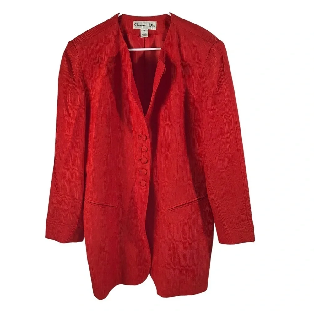 Christian Dior Orange Blazer size 16